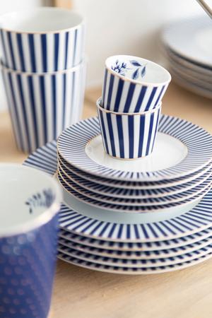 Pip Studio Royal Stripes FW2024 Tableware Blue 01